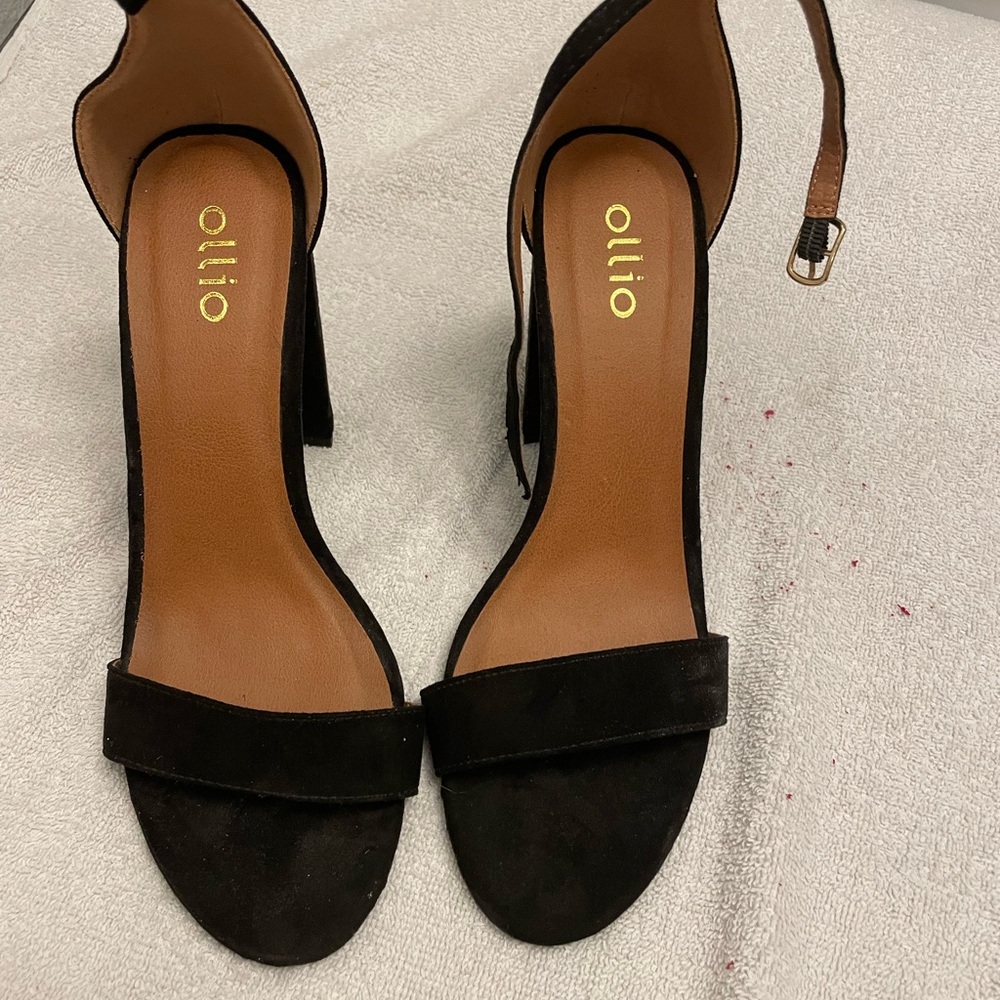 Ollio Women's Elegant Black Heels